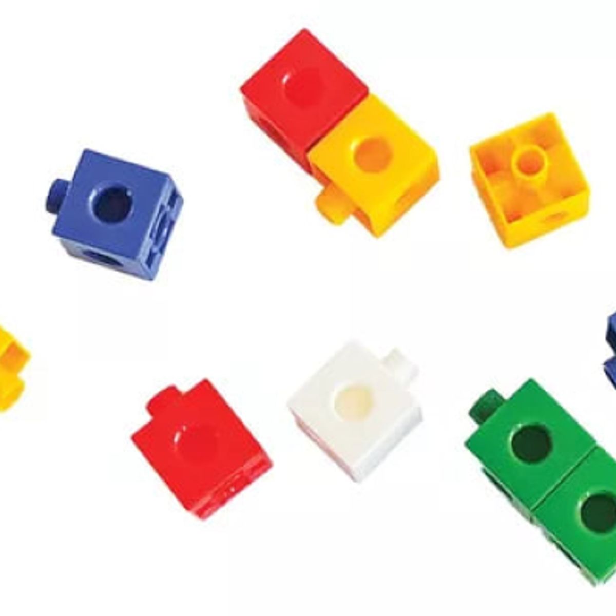 ADETEC - Juego Didáctico Cubos Conectables Adetec 140 Piezas