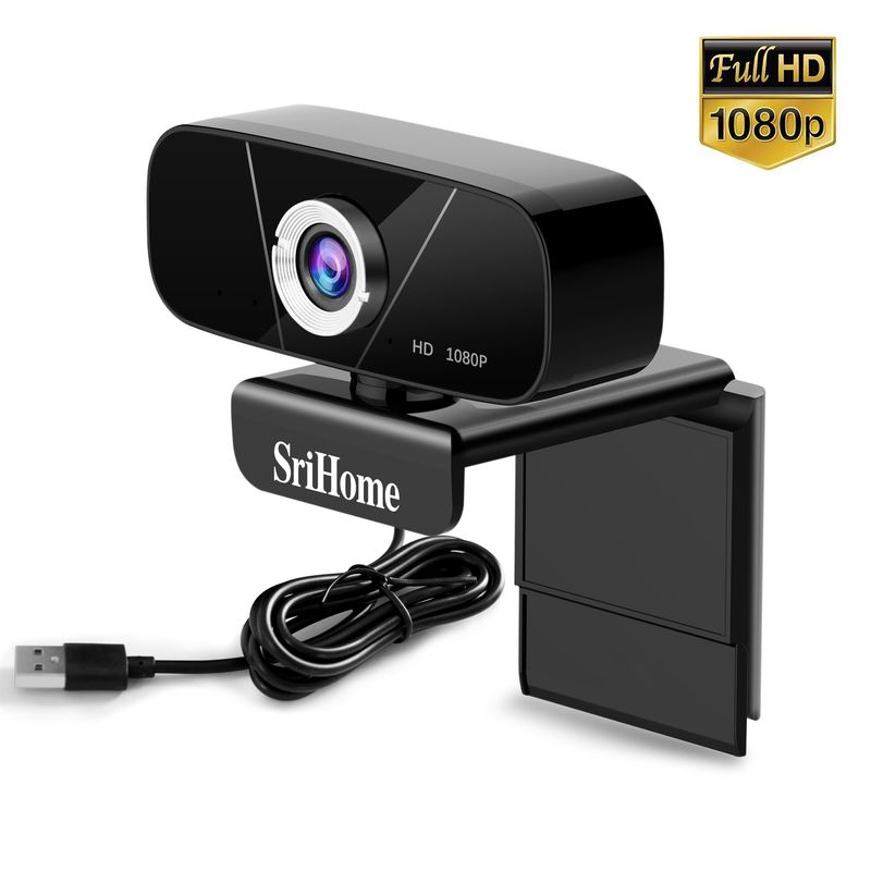 SRIHOME - Webcam 2Mp 1080P Fhd Con Micrófono Srihome Sh003