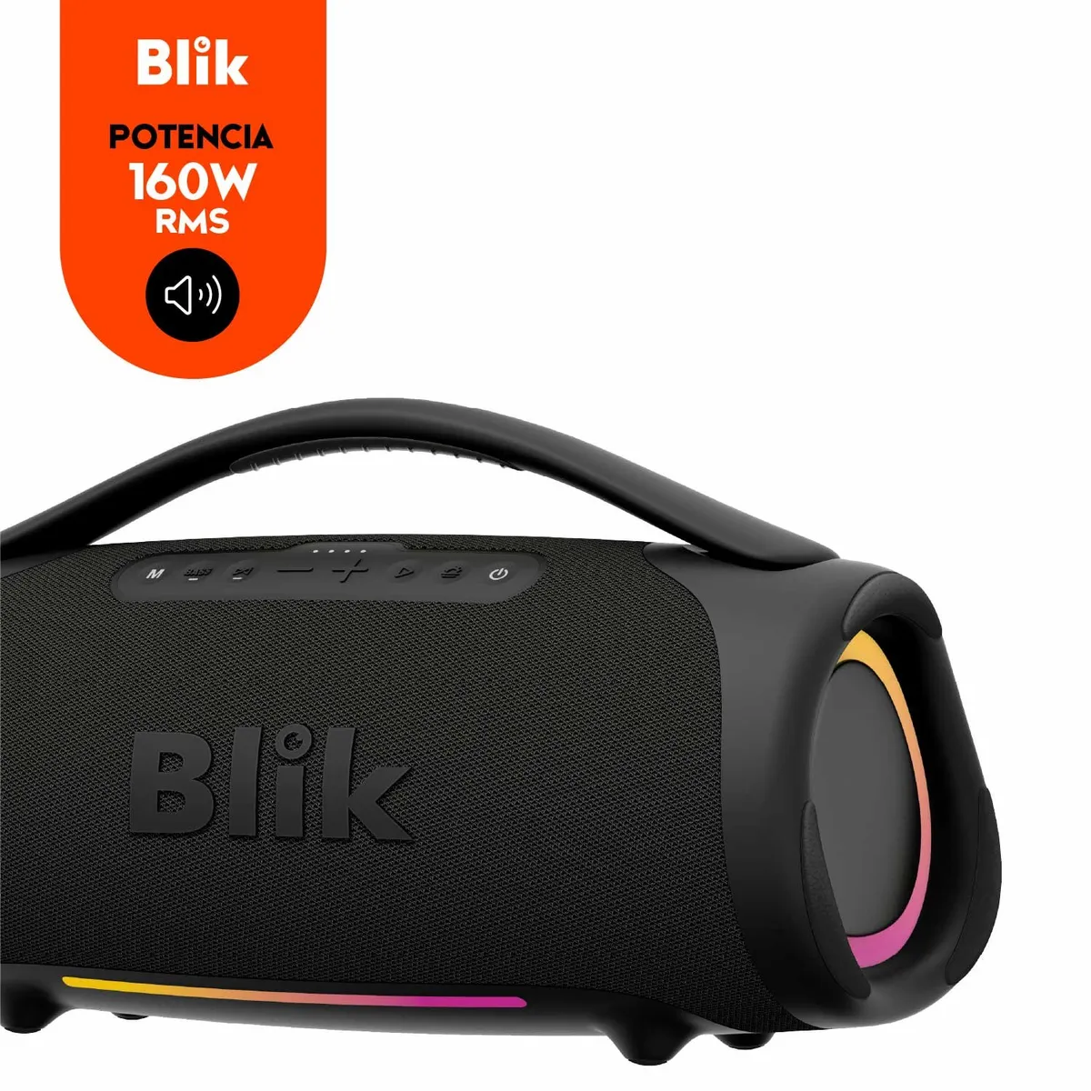 BLIK - Parlante Bluetooth Portátil Blik Bass400 160W IPX7 12 Hrs