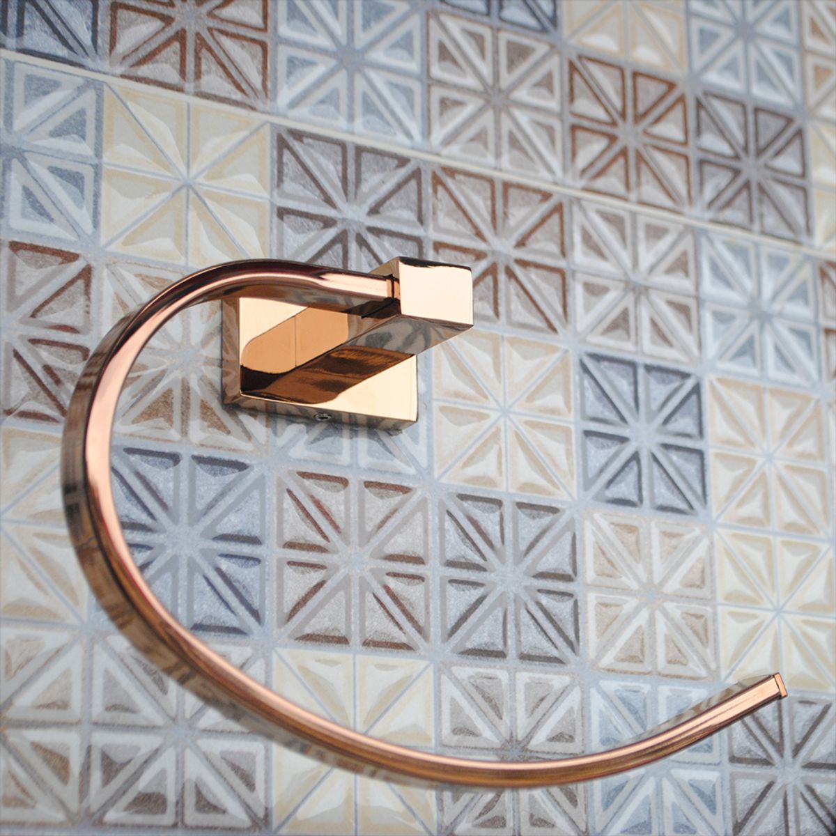 STRETTO - Gancho Percha Colgador Toallero Cromado Modelo Rubo