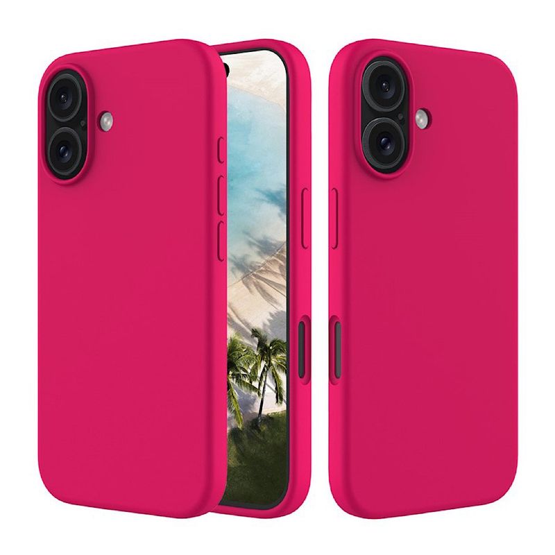 GENERICO - Carcasa De Silicona Para iPhone 16 Normal - Fucsia