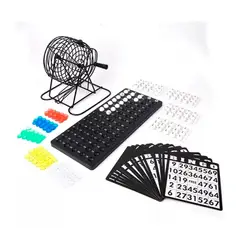 GENERICO - Set De Bingo Completo Incluye Tombola Fichas