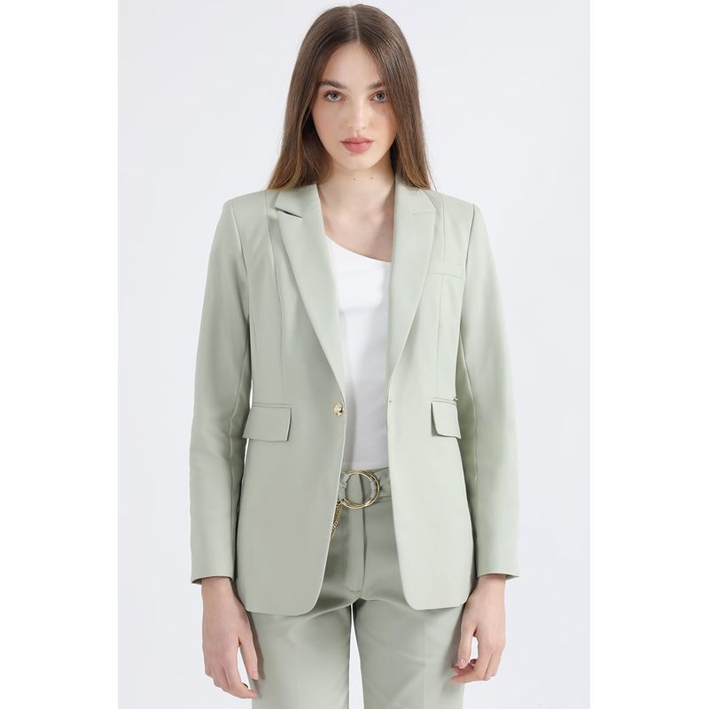 LIOLA - Blazer Entallado, Verde Liola