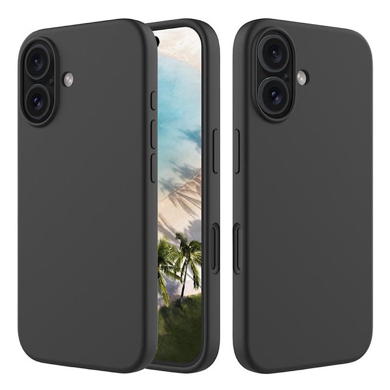 GENERICO - Carcasa De Silicona Para iPhone 16 Plus - Negro