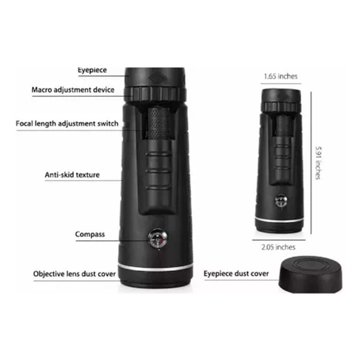GENERICO - Monocular Profesional con Zoom 40x60