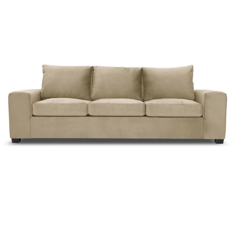 INNOVAMUEBLES - Sofá Senna 3 Cuerpos Felpa Beige