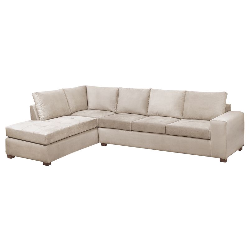 INNOVAMUEBLES - Sofá Seccional Senna XL Izquierdo Felpa Beige