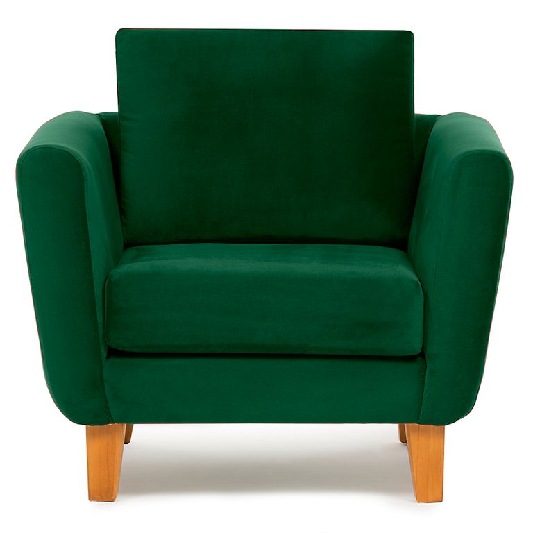 SILLON THOMAS FELPA VERDE