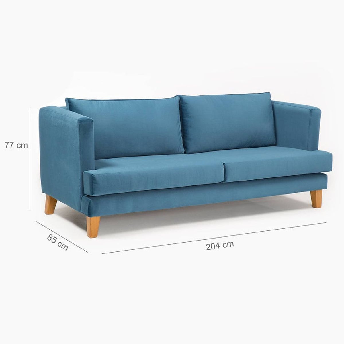 BARRA DESIGN - SOFA LARISA 3C AZUL