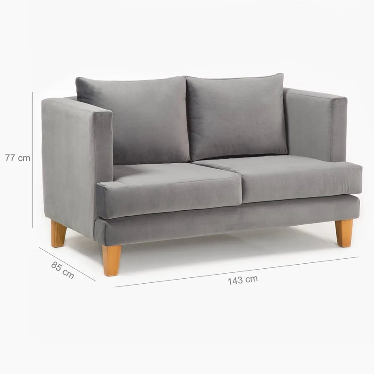 BARRA DESIGN - SOFA LARISA 2C GRIS