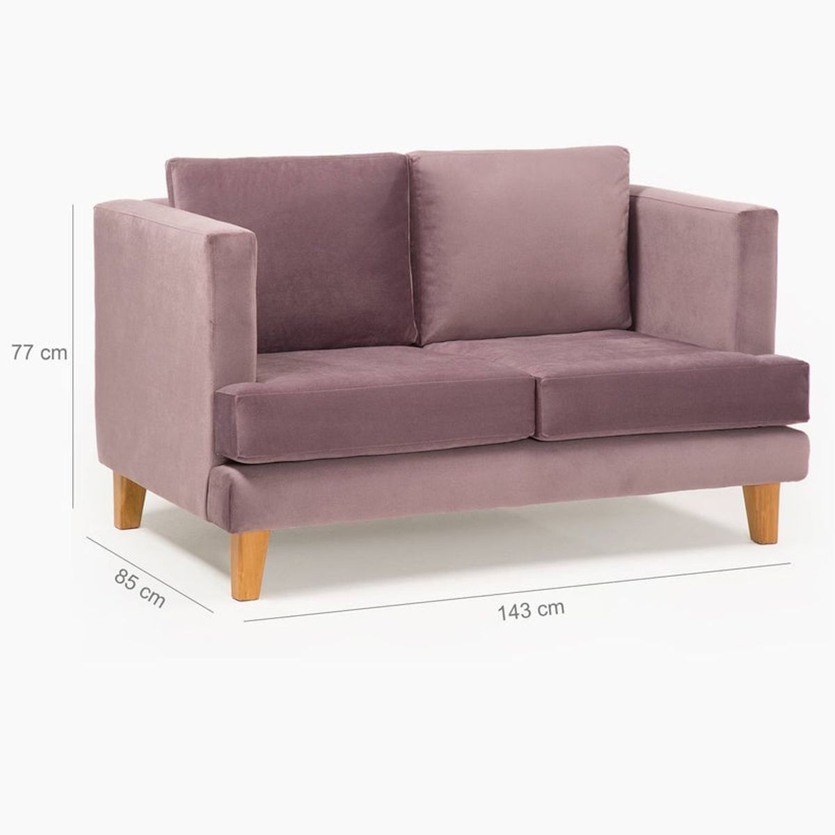 BARRA DESIGN - SOFA LARISA 2C VIOLETA