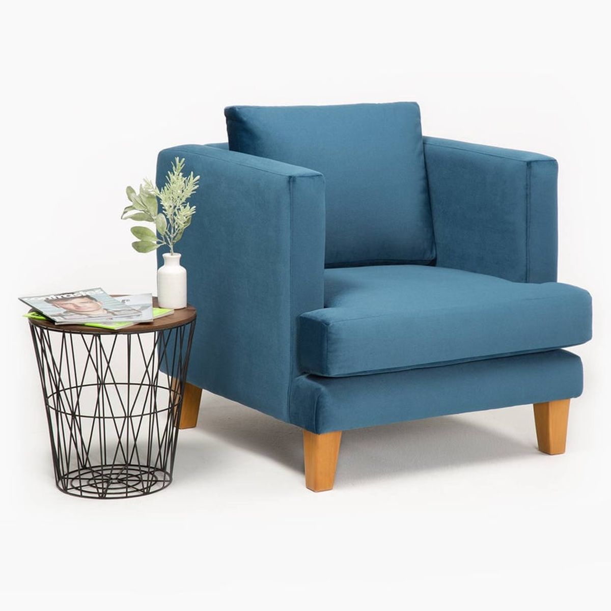 BARRA DESIGN - SILLON LARISA 1C AZUL