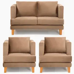 BARRA DESIGN - JUEGO LIVING 2-1-1 LARISA BEIGE