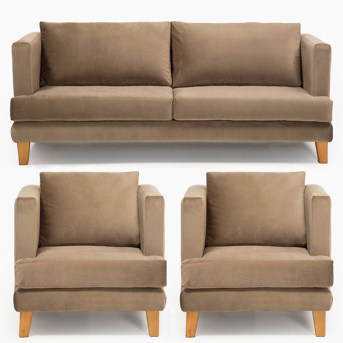 BARRA DESIGN - JUEGO LIVING 3-1-1 LARISA BEIGE…