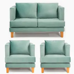 BARRA DESIGN - JUEGO LIVING 2-1-1 LARISA VERDE