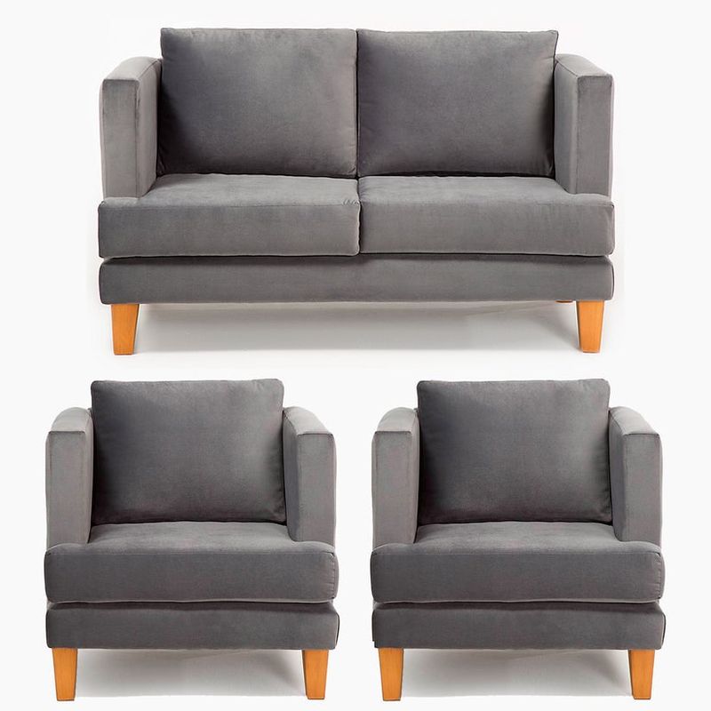 BARRA DESIGN - JUEGO LIVING 2-1-1 LARISA GRIS