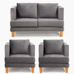 BARRA DESIGN - JUEGO LIVING 2-1-1 LARISA GRIS