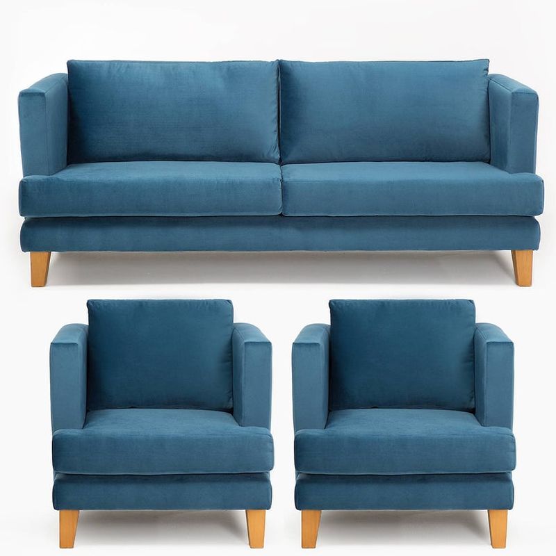 BARRA DESIGN - JUEGO LIVING 3-1-1 LARISA AZUL