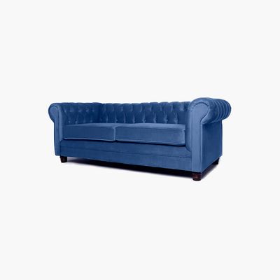 Imagen 2 del producto SOFA CHESTERFIELD 3C VELVET AZUL