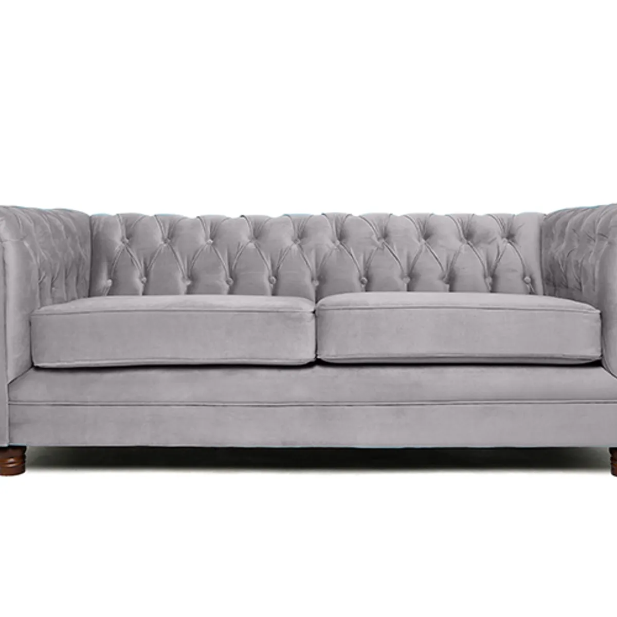 BARRA DESIGN - SOFA CHESTERFIELD 3C VELVET GRIS