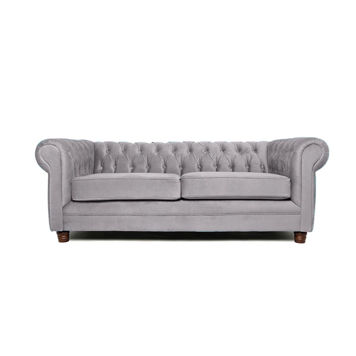 BARRA DESIGN - SOFA CHESTERFIELD 3C VELVET GRIS