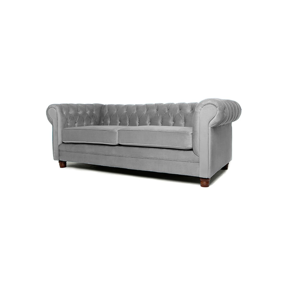 BARRA DESIGN - SOFA CHESTERFIELD 3C VELVET GRIS