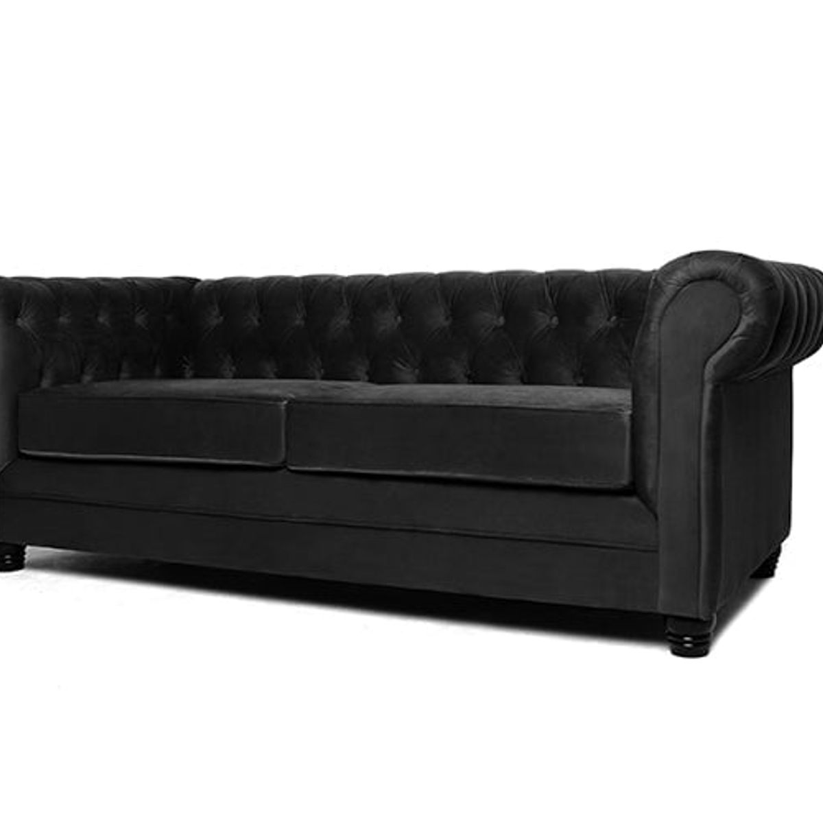 BARRA DESIGN - SOFA CHESTERFIELD 3C VELVET NEGRO