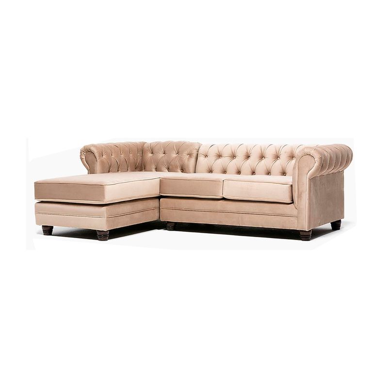 BARRA DESIGN - SECCIONAL CHESTERFIELD IZQUIERDO BEIGE