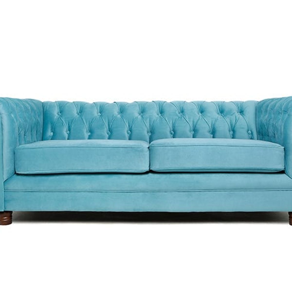 BARRA DESIGN - SOFA CHESTERFIELD 3C VELVET TURQUESA