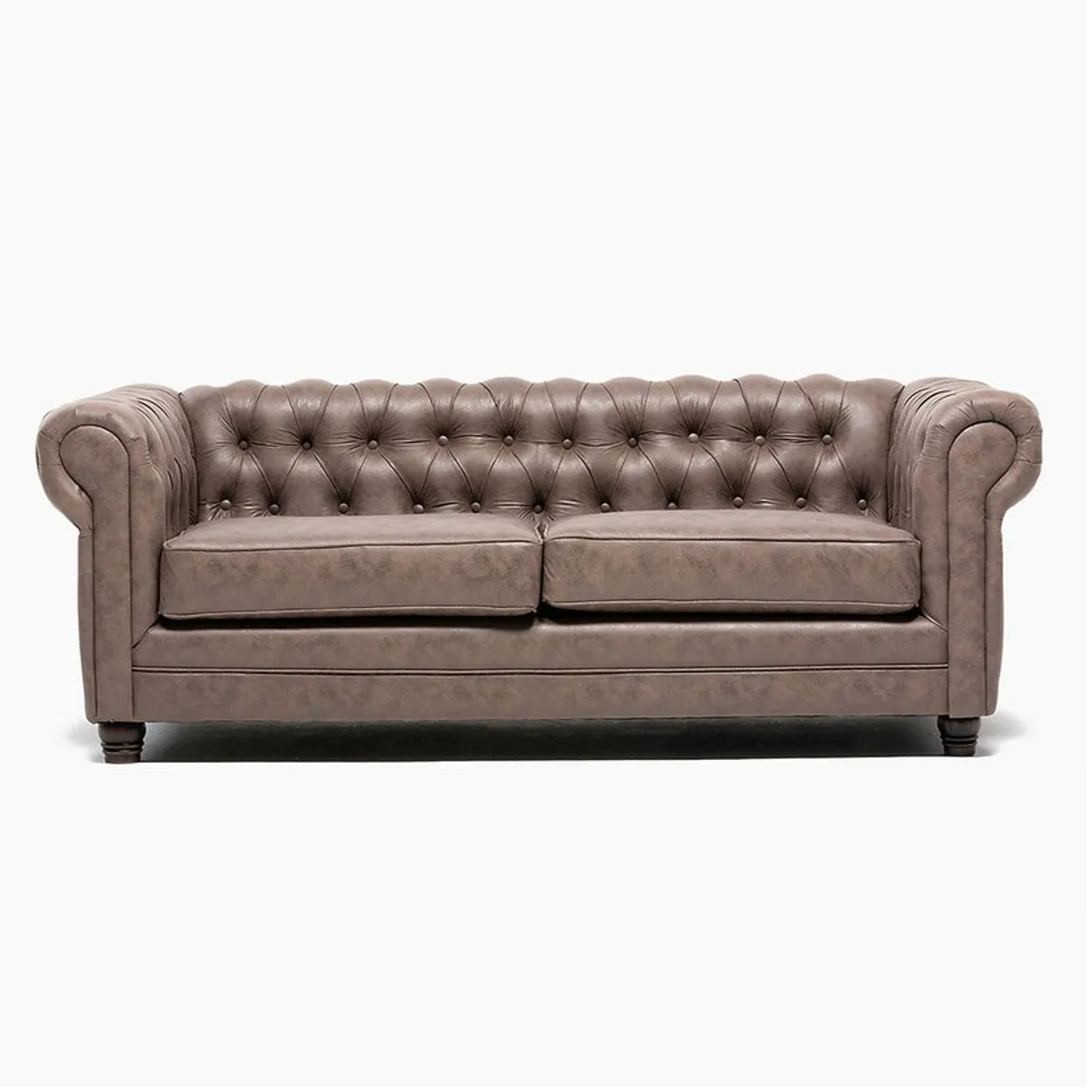 BARRA DESIGN - SOFA CHESTERFIELD 3C SKIN CAFÉ