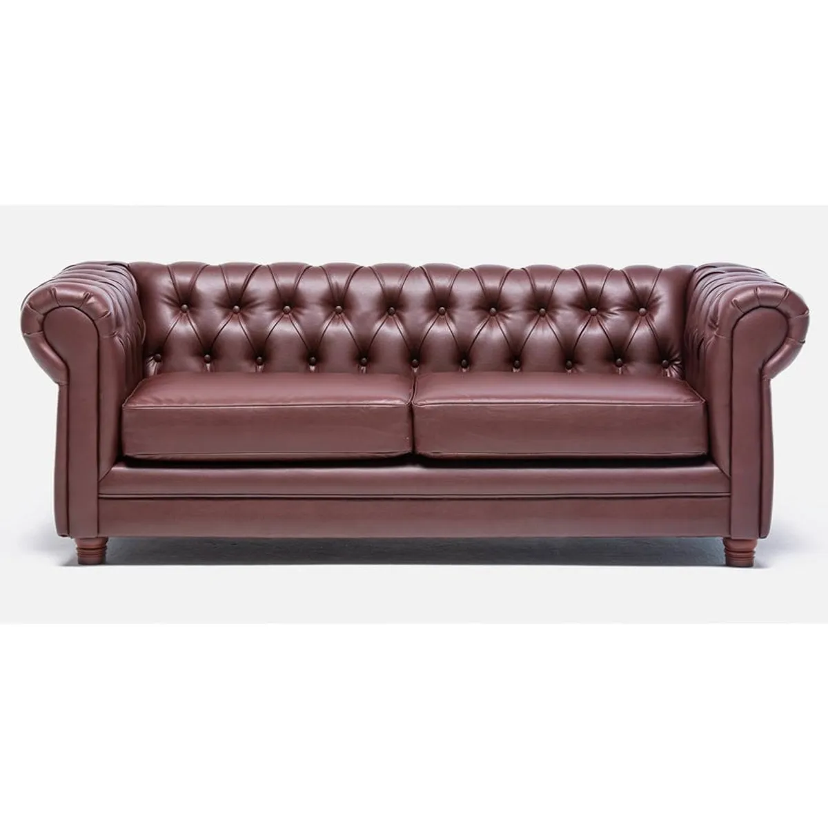 BARRA DESIGN - SOFA CHESTERFIELD 3C PU CAFÉ