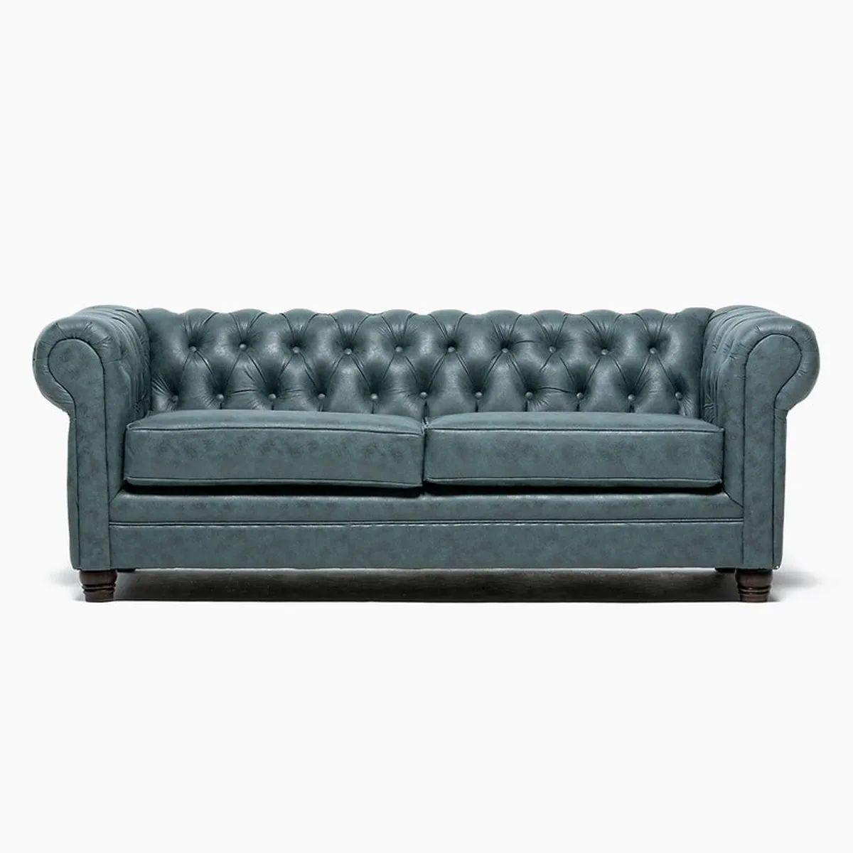 BARRA DESIGN - SOFA CHESTERFIELD 3C SKIN PETROLEO