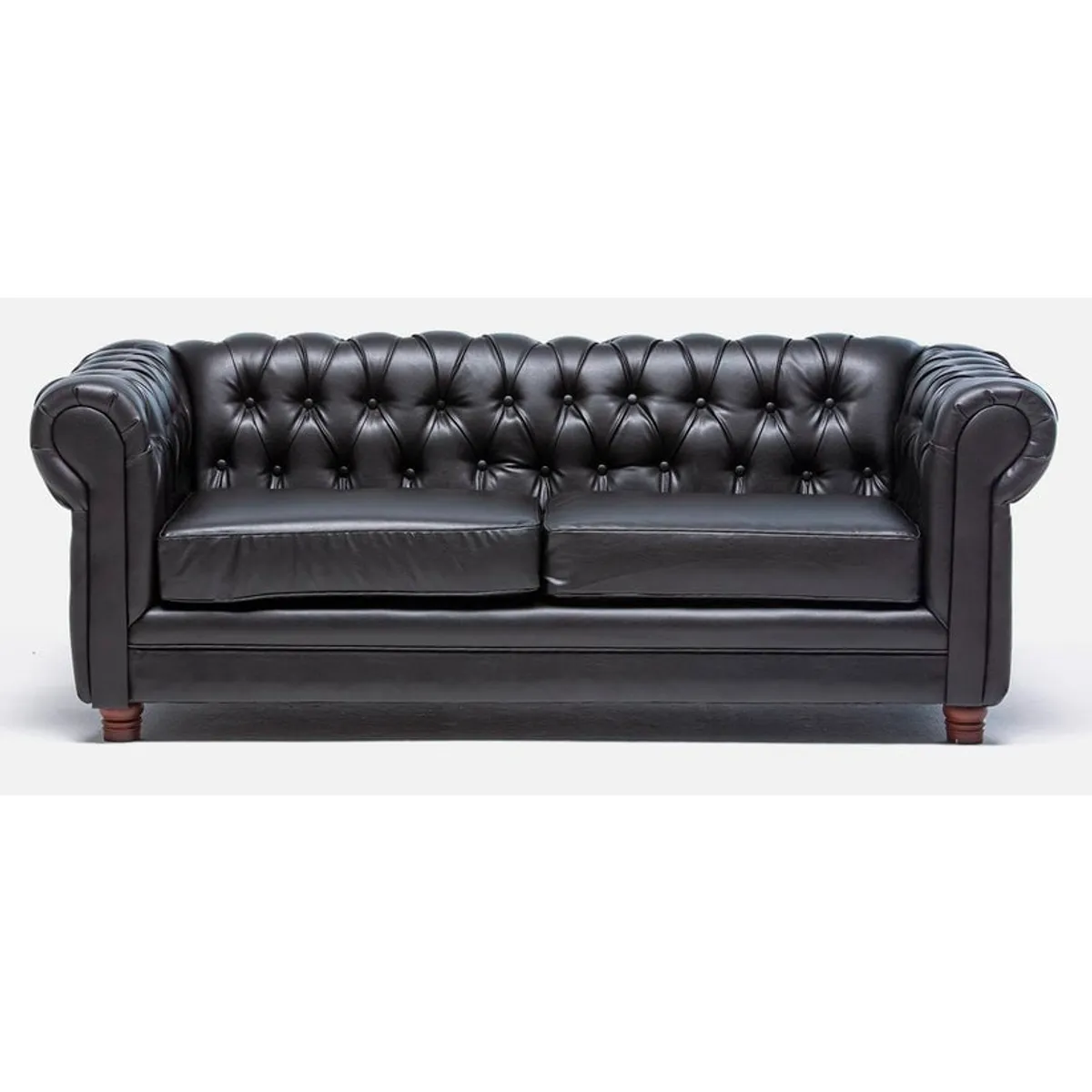 BARRA DESIGN - SOFA CHESTERFIELD 3C PU NEGRO
