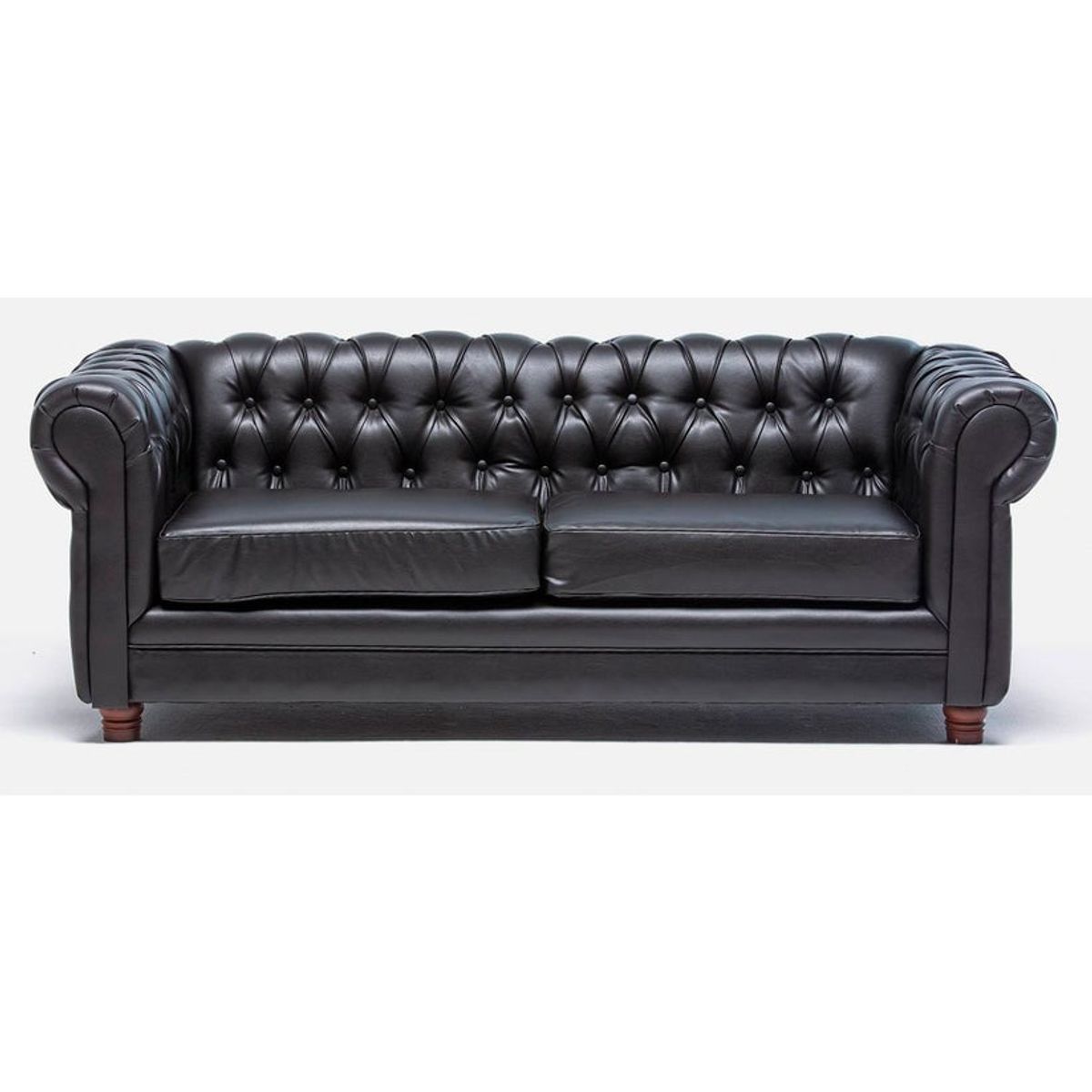 BARRA DESIGN - SOFA CHESTERFIELD 3C PU NEGRO