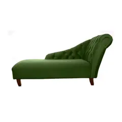 BARRA DESIGN - CHAISE LONGUE DERECHO FELPA VERDE