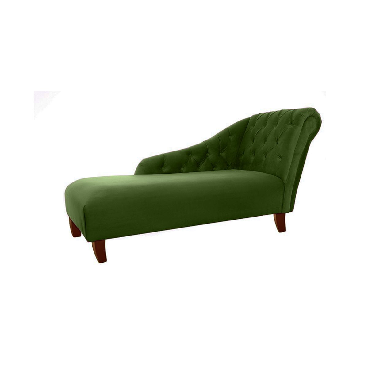 BARRA DESIGN - CHAISE LONGUE DERECHO FELPA VERDE…