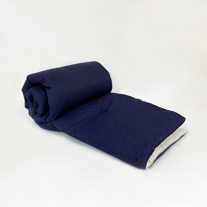 NINA HERRERA - Piecera Piqué Denim Azul 75x180cm