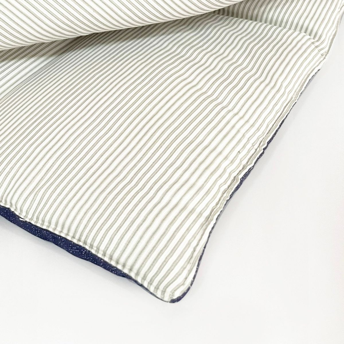 NINA HERRERA - Piecera Piqué Denim Azul 75x180cm