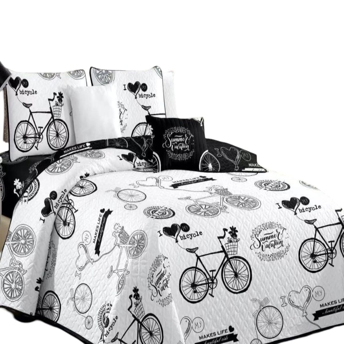 GENERICO - Cubrecama Quilt King para Verano y Primavera C24