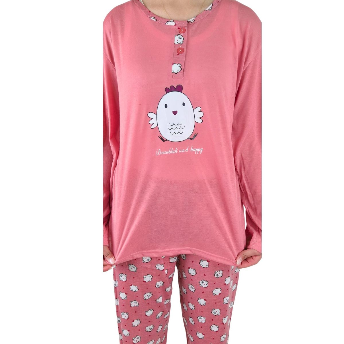 LIKE SHOP - Pijama Mujer Verano Manga Larga Y Pantalon 460