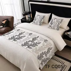 ANGELES DEL HOGAR - Pieceras Bordadas + 2 Fundas De Cojin 2 plazasKing