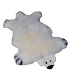 ANGELES DEL HOGAR - Alfombra de Oso Polar Estilo Peluda