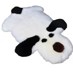 ANGELES DEL HOGAR - Alfombra de Perrito Acostado Estilo Peluda