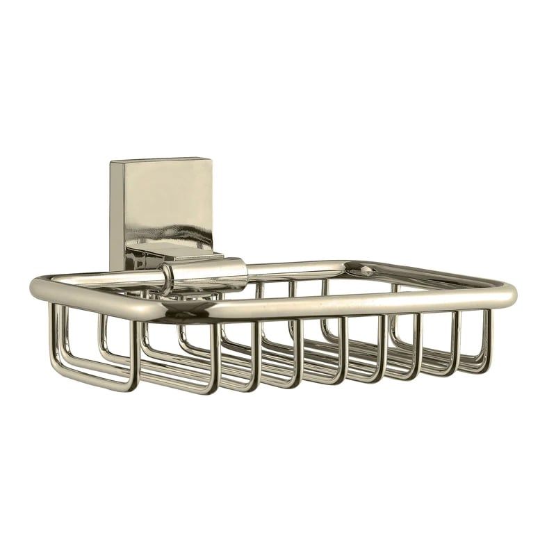 STRETTO - Moderno Porta Jabón Jabonera Soporte Base Para Jabón Taff Niquel