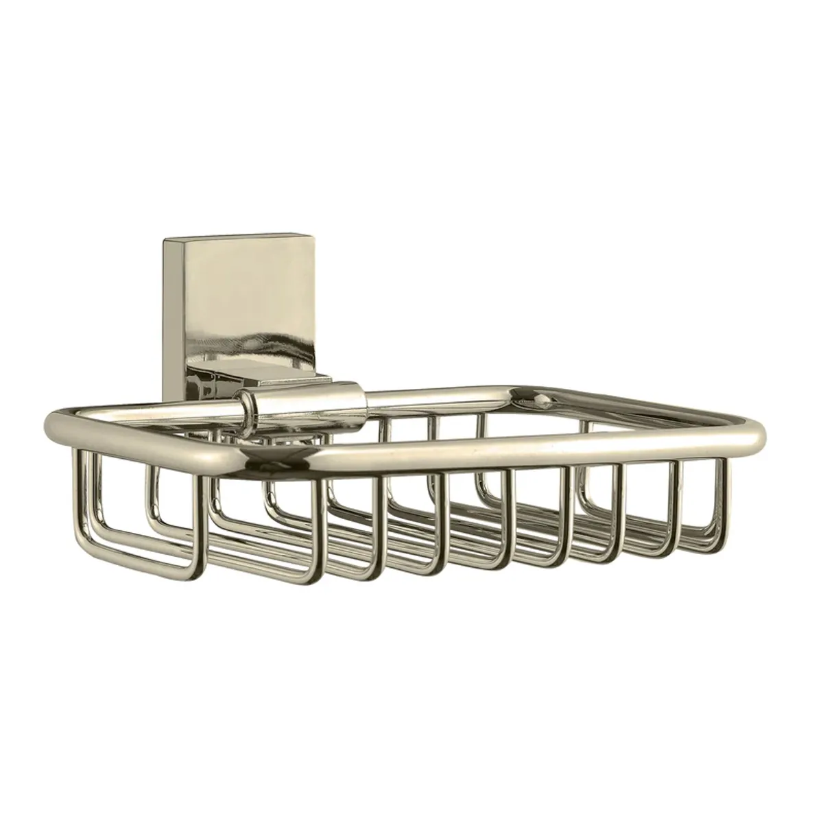 STRETTO - Porta Jabón Jabonera Soporte Base Para Jabón Taff Niquel Marca Stretto