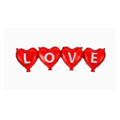 GENERICO - Set de Globos Corazón Love101x27cm