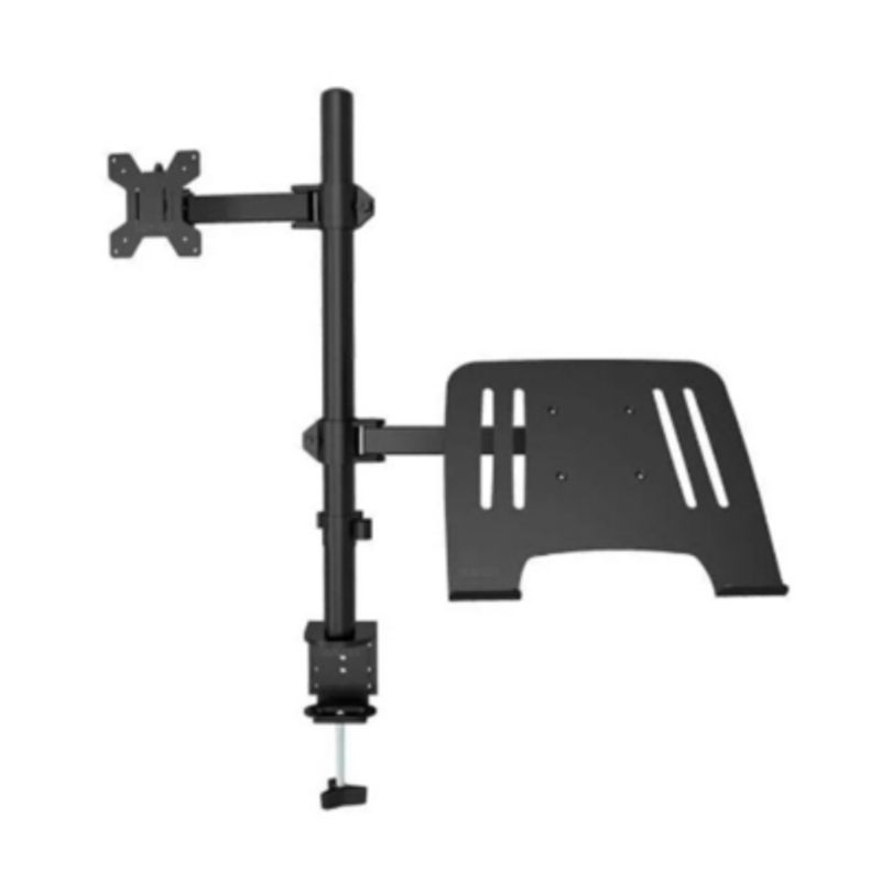 GENERICO - Soporte Doble 2 Brazos De Escritorio Para Monitor Y Notebook