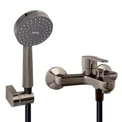 STRETTO - Monomando Llave Grifo Para Tina Ducha Modelo Arona Negro Onyx