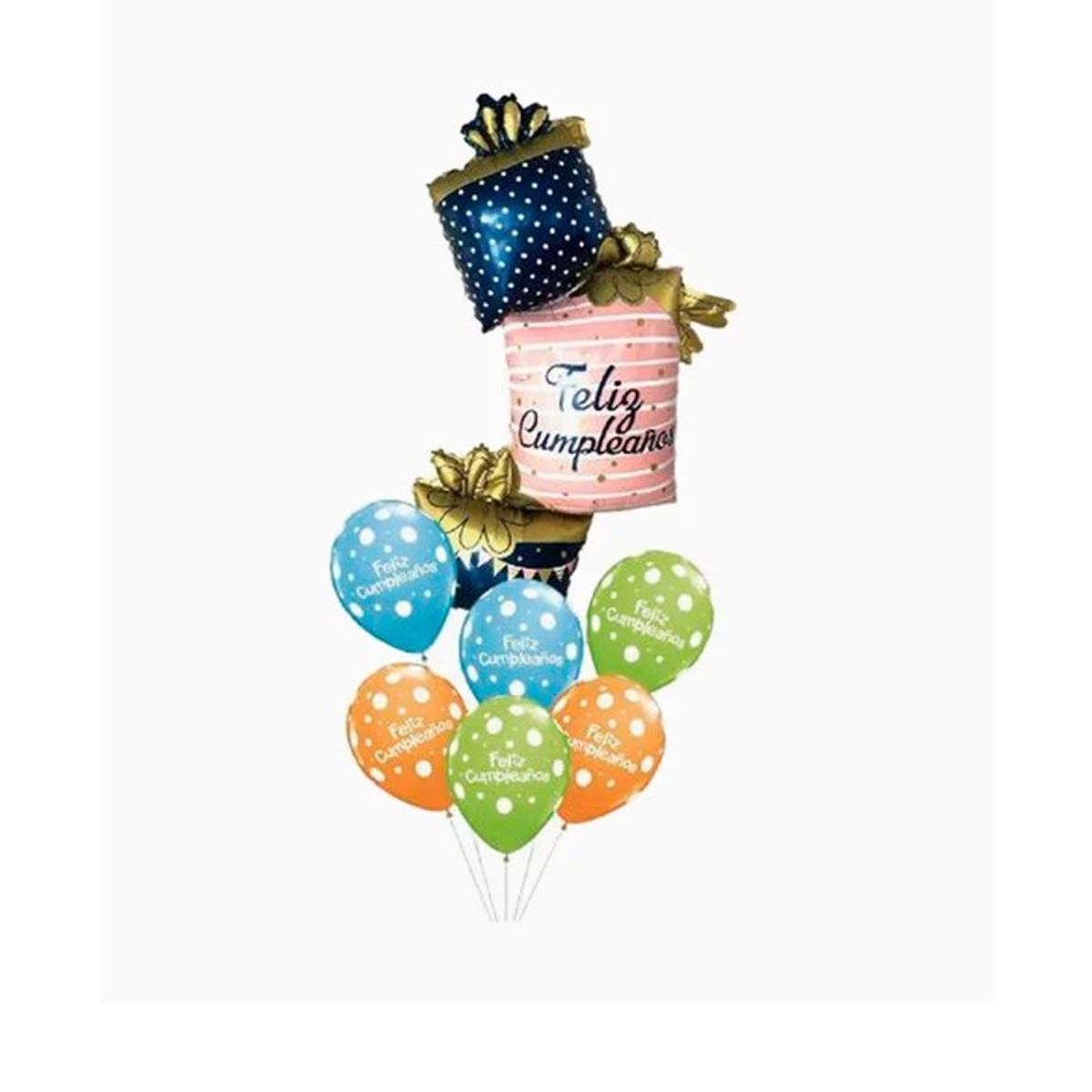 GENERICO - Set de Globos Cajas De Regalo Color Variado