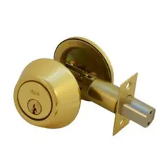 YALE - Cerrojo Auxiliar Llave/Perilla Bronce